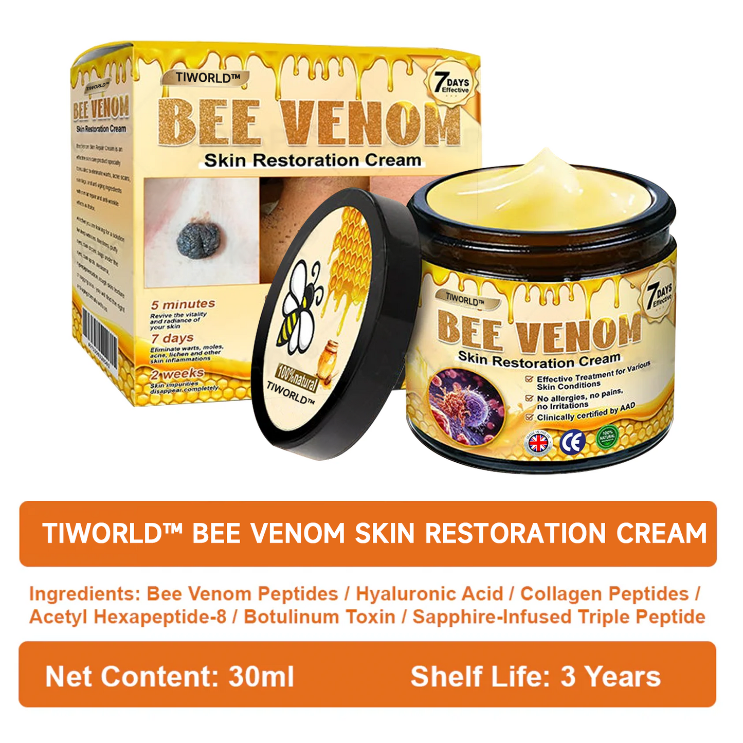 ✨✨Tiworld™ Bee venom Comprehensive Cream — 🔥Limited Time 80% OFF🔥